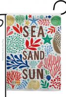 Sea And Sun Garden Flag