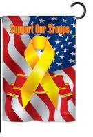 Support Our Troops Garden Flag