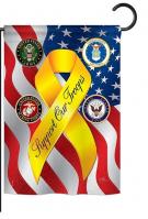 Support Our Troops Freedom Garden Flag