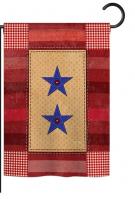 Two-Star Service Vintage Garden Flag