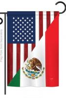 US Mexico Friendship Garden Flag