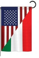 US Italian Friendship Garden Flag