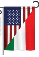 US Italian Friendship Garden Flag