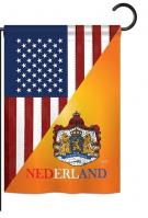 US Dutch Friendship Garden Flag