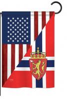 US Norway Friendship Garden Flag