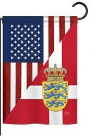 US Denmark Friendship Garden Flag