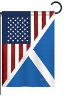 US Scotland Frienship Garden Flag