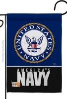 America Navy Garden Flag