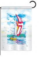 Sailboats Garden Flag