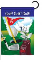 Golf!, Golf!, Golf! Garden Flag