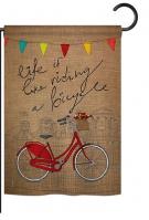 Bicycle Life Garden Flag