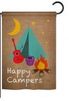 Happy Campers Garden Flag