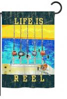 Life Is Reel Garden Flag