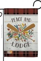 Peace And Lodge Garden Flag