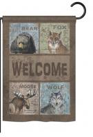 Wilderness Welcome Garden Flag