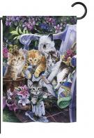 Purfect Gardening Buddies Garden Flag