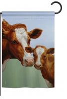 Cow and Calf Garden Flag