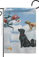 Snow Pals Decorative Garden Flag