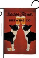 Boston Terrier Brewing Garden Flag