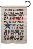 Pledge of Allegiance Garden Flag