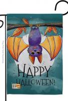 Happy Halloween Bat Garden Flag