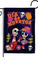 Dia De Muertos Couple Garden Flag