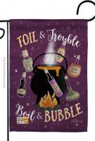 Toil And Trouble Garden Flag