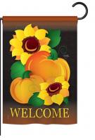 Welcome Pumpkin Garden Flag