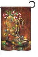 Xmas Boots Garden Flag