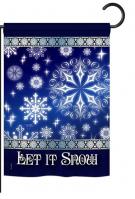 Let It Snow Dream Garden Flag