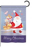 Santa\'s Star Garden Flag