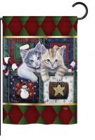 Christmas Calendar Kittens Garden Flag