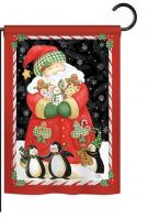 Santa & Cookies Garden Flag