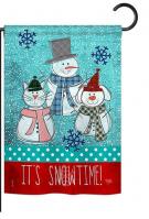 It\'s Snowtime Garden Flag