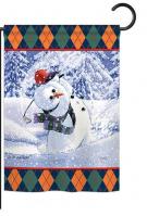 Snowman Golf Garden Flag