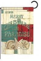 Xmas in Paradise Garden Flag