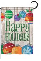 Colorful Ornament Holidays Garden Flag