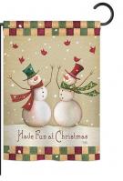 Have Fun at Christmas Garden Flag