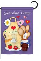 Grandma Camp Garden Flag