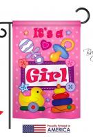 Baby Girl Garden Flag