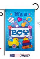 Baby Boy Garden Flag