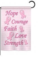 Hope, Faith, Courage Garden Flag