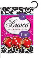 It\'s Bunco Time Garden Flag