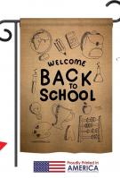 Welcome Back To School Garden Flag