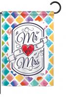 Mr & Mrs Garden Flag