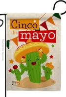 Cactus Fiesta Cinco de Mayo Garden Flag