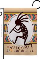 Welcome Kokopelli Dance Garden Flag