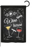 Wine House Garden Flag