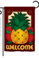 Welcome Pineapple Garden Flag