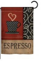 Espresso Garden Flag